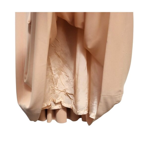 Vintage Mirage Peach Pleated Fit & Flare Midi Dress - Picture 11 of 14